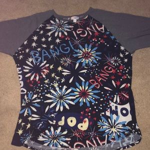 LuLaRoe 4th of July longsleeve